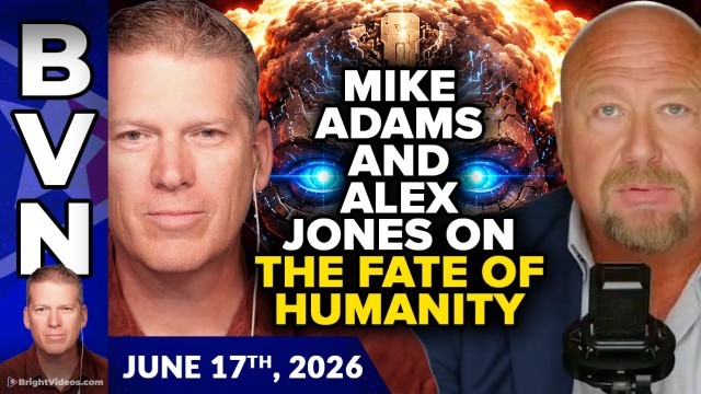 Mike Adams and Alex Jones Talk AI Consciousness, Trump's Peace Bid, Data Centers and the Human Extermination Agenda
