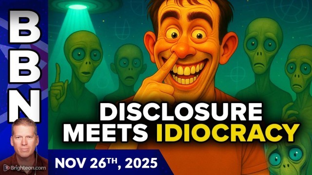 Disclosure meets Idiocracy, with humanity's fate at stake